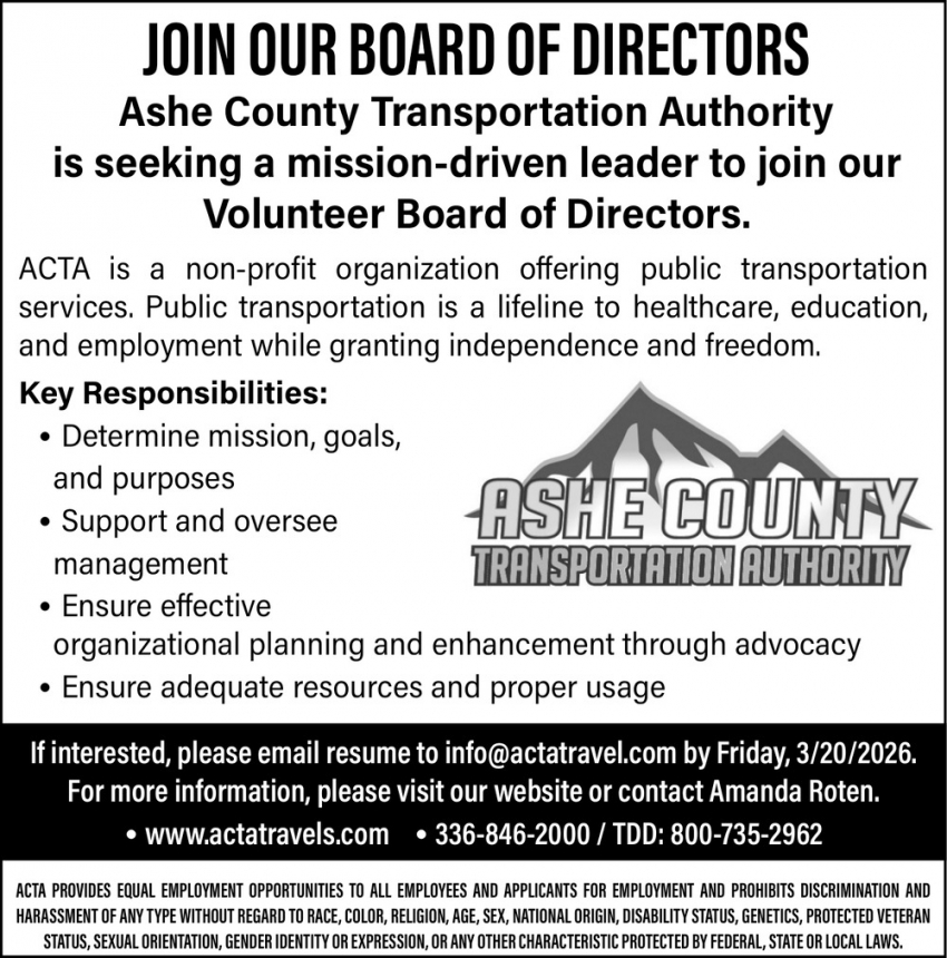 Ashe County Transportation Authority