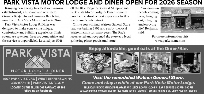 Park Vista Motor Lodge & Diner