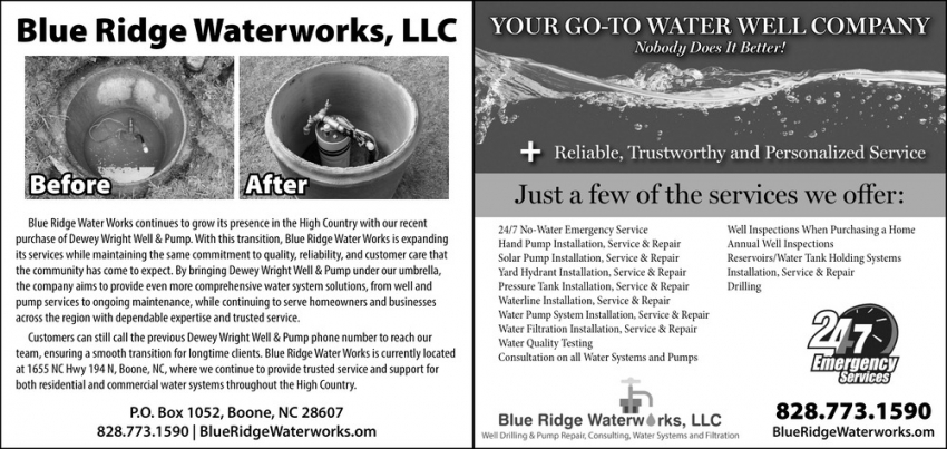 Blue Ridge Waterworks, LLC