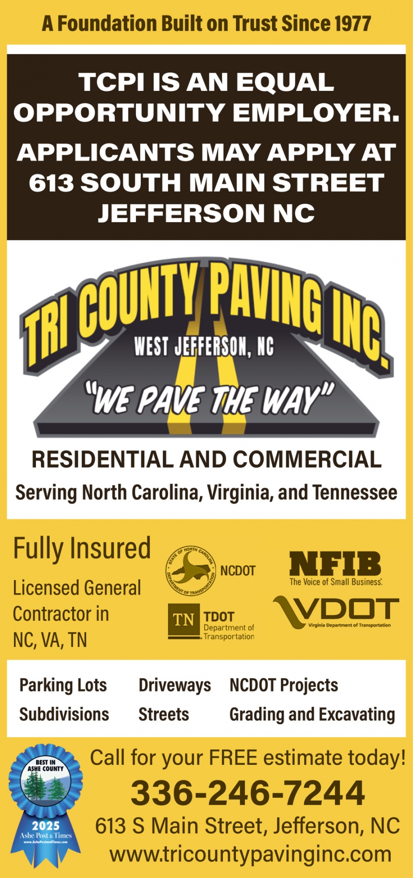 Tri County Paving, Inc
