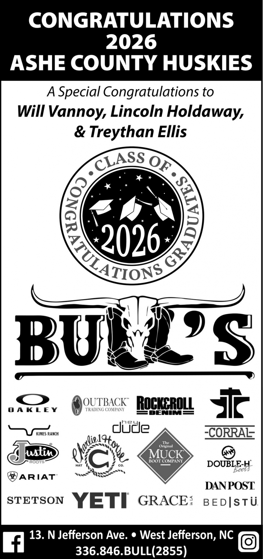 Bull's Boots and Western Wear