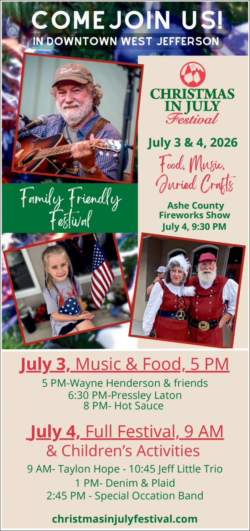 Christmas in July Festival