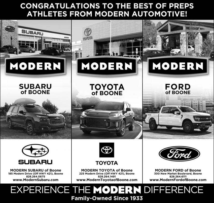 Modern Toyota of Boone - Modern Subaru of Boone - Modern Ford of Boone
