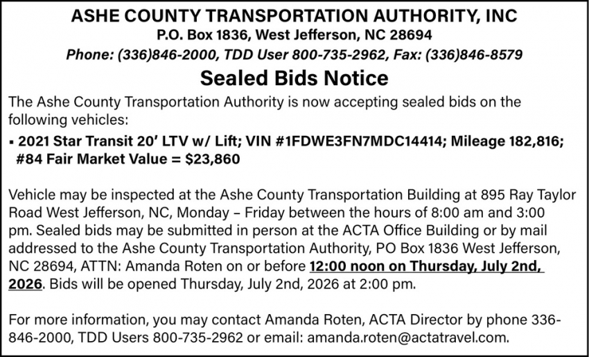 Ashe County Transportation Authority