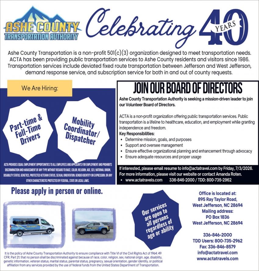 Ashe County Transportation Authority