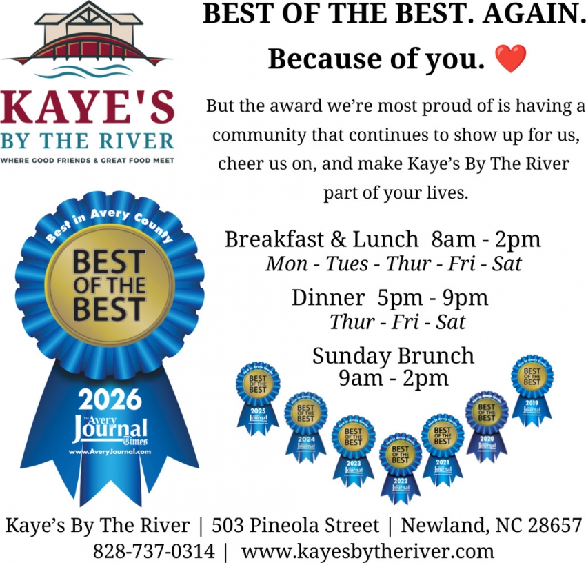 Kaye's By The River