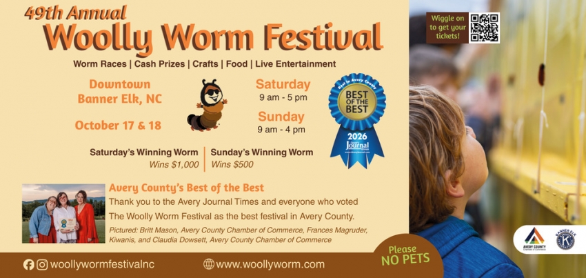 Woolly Worm Festival (October 17 and 18, 2026)