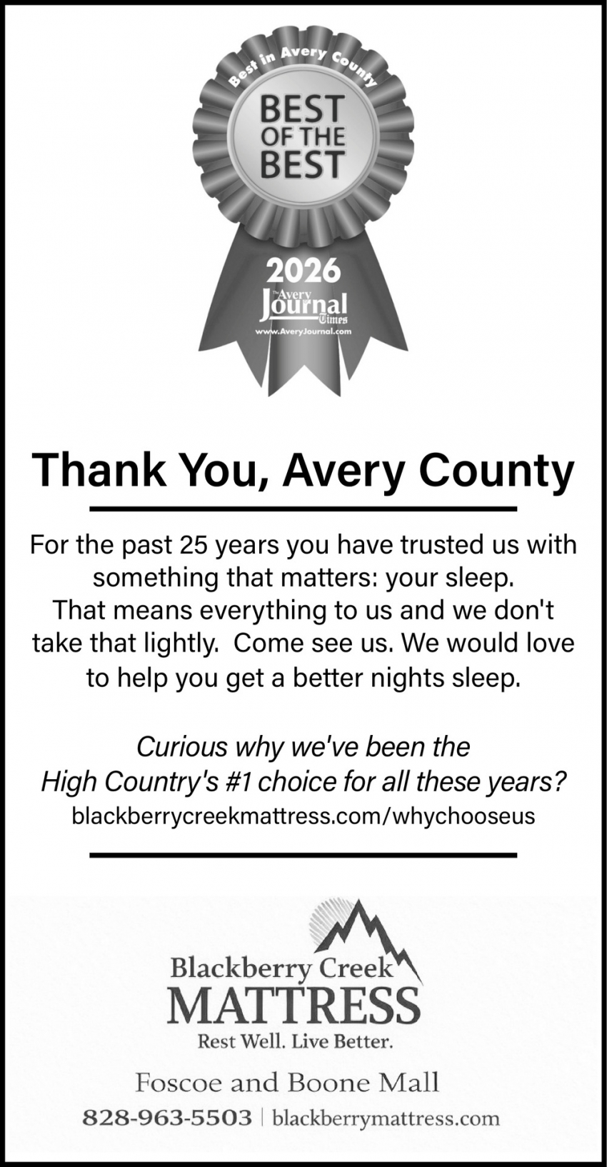 Blackberry Creek Mattress