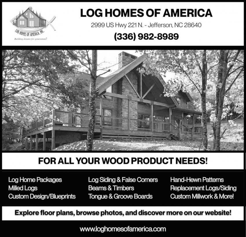 Log Homes of America, Inc.