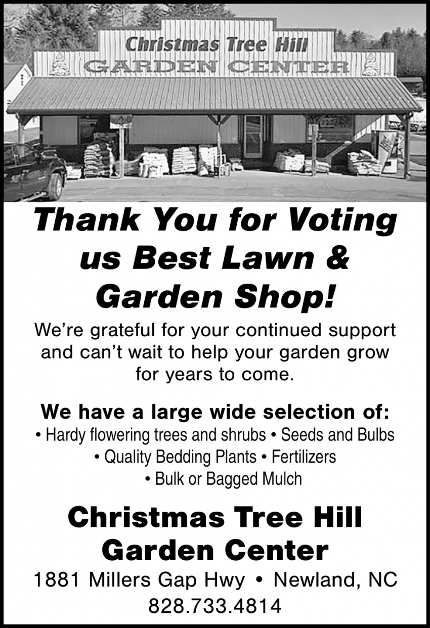 Christmas Tree Hill Garden Center