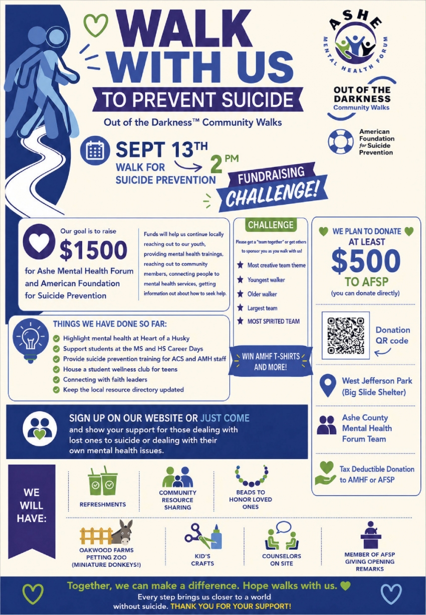 Ashe Mental Health Forum (September 13, 2026)