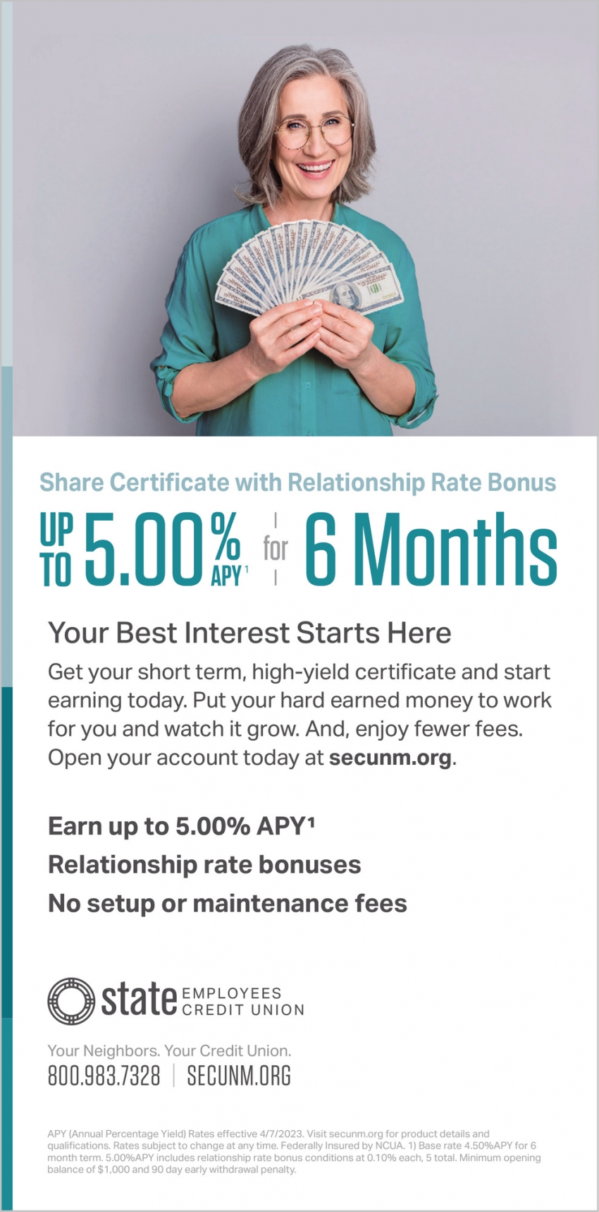 5.00% APY For 6 Months