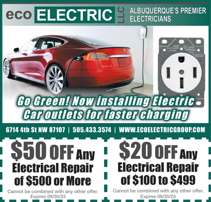 Go Green! Now Installing Electric Car Outlets For Faster Charging