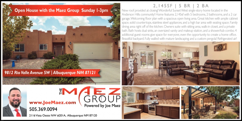 Open House With Maez Group - Sunday 1-3PM