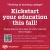 Kickstart Your Education This Fall!
