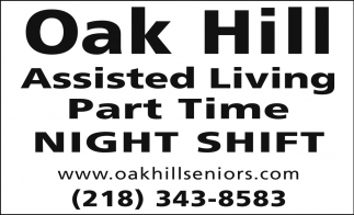 Night Shift Oak Hill Assisted Living Grand Rapids Mn