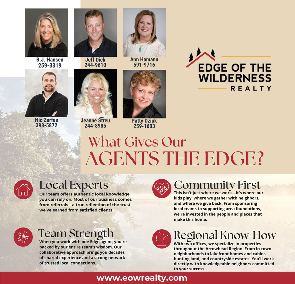 What Give Our Agents the Edge?, Edge Of The Wilderness Realty, Marcell, MN