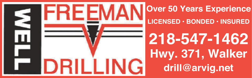 Well Drilling Services, Well Freeman Drilling , Walker, MN
