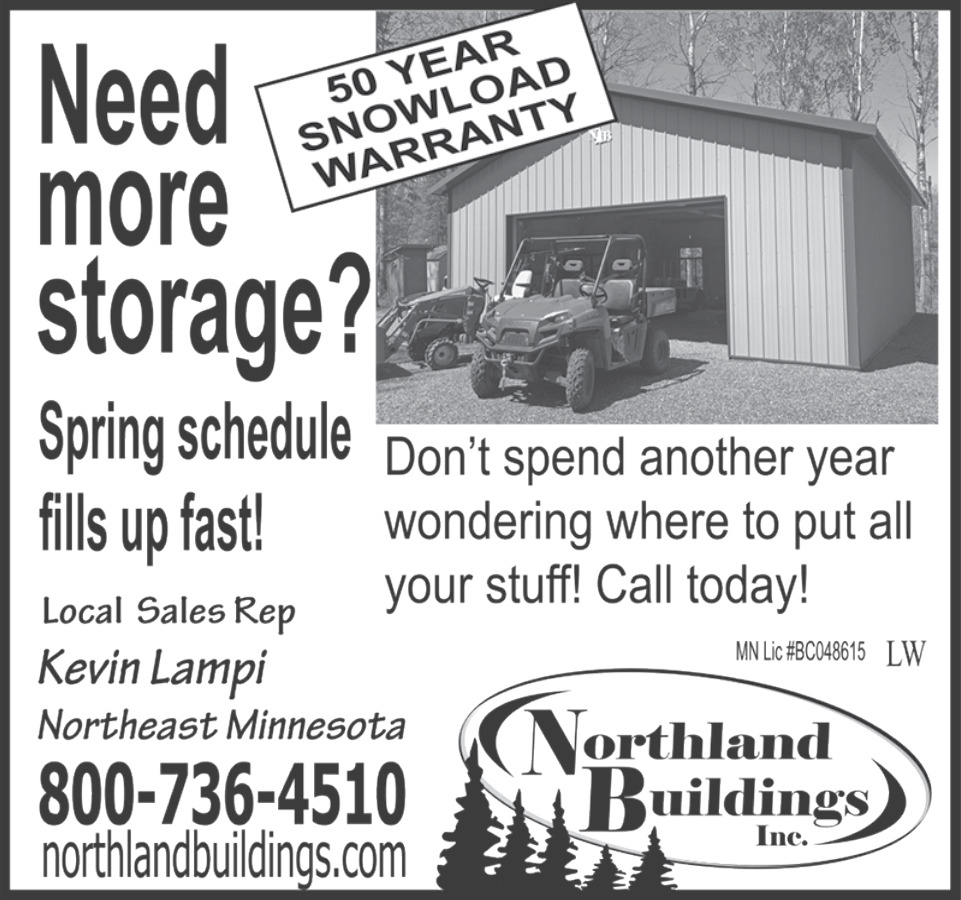 50 Year Snowload Warranty!, Northland Buildings, Little Falls, MN