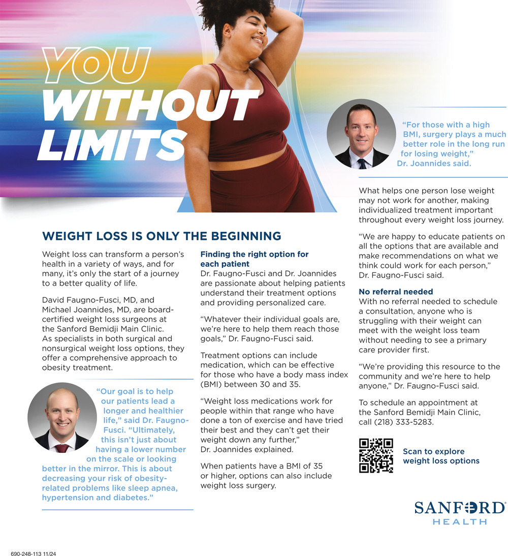 Weight Loss Is Only the Beginning, Sanford Health, Walker, MN
