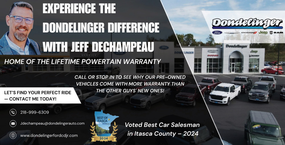 Experience Our Service Diffrence With Jeff Dechampeau, Dondelinger Automotive, Grand Rapids, MN