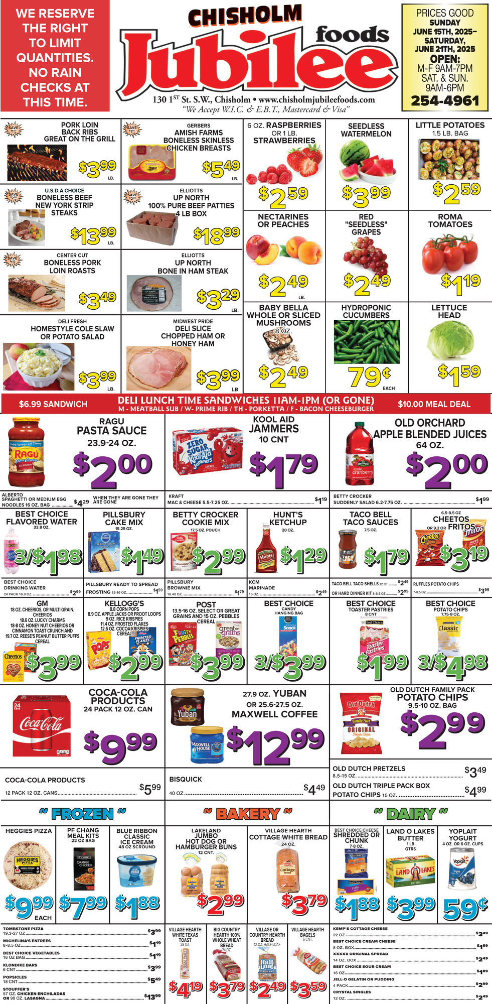 Coca-Cola Products $9,99, Chisholm Jubilee Foods, Chisholm, MN