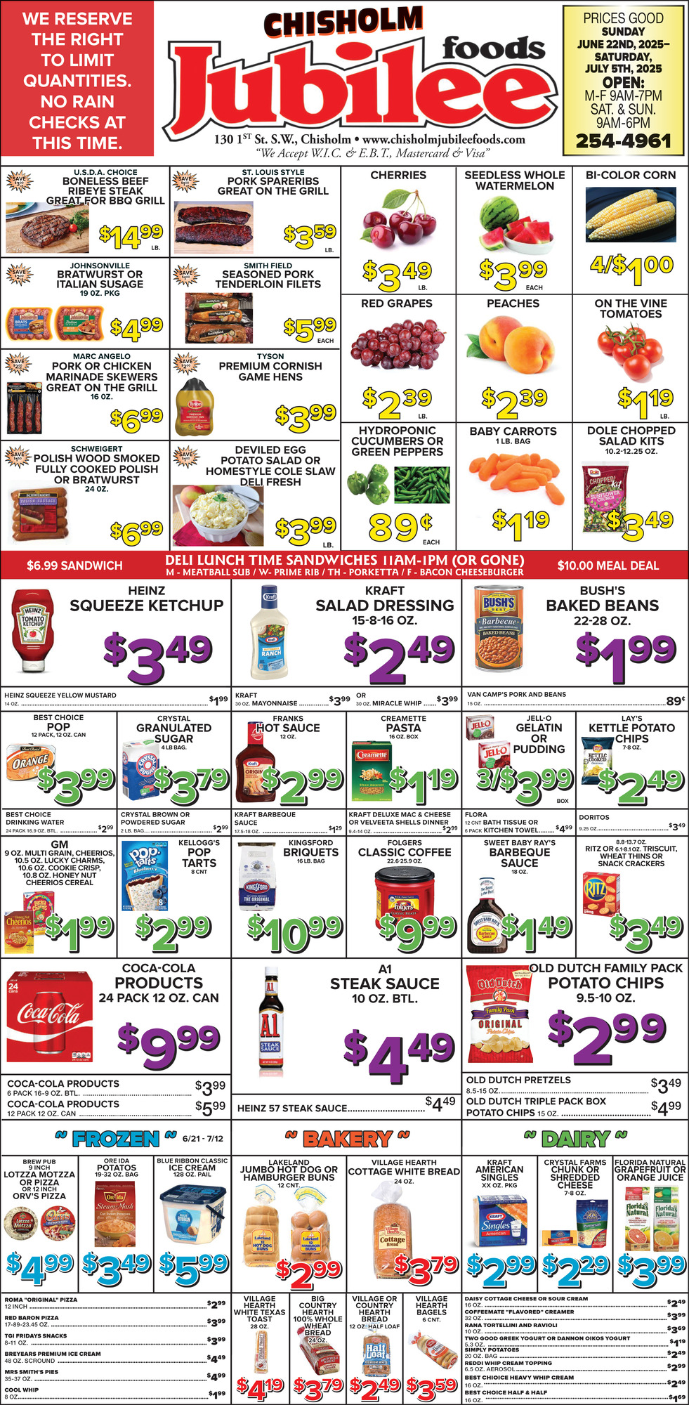 Coca-Cola Products $9,99, Chisholm Jubilee Foods, Chisholm, MN