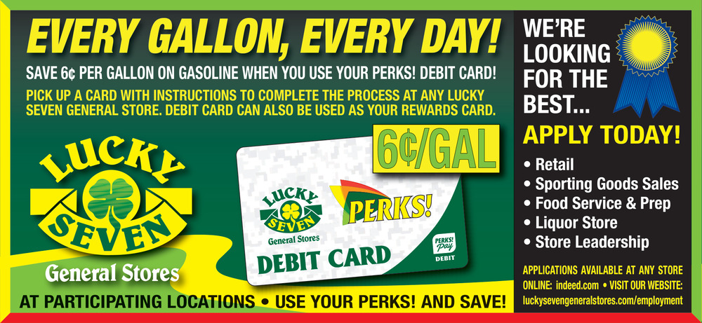 Use Your Perks! On Every Purchase, Lucky Seven General Stores, Grand Rapids, MN