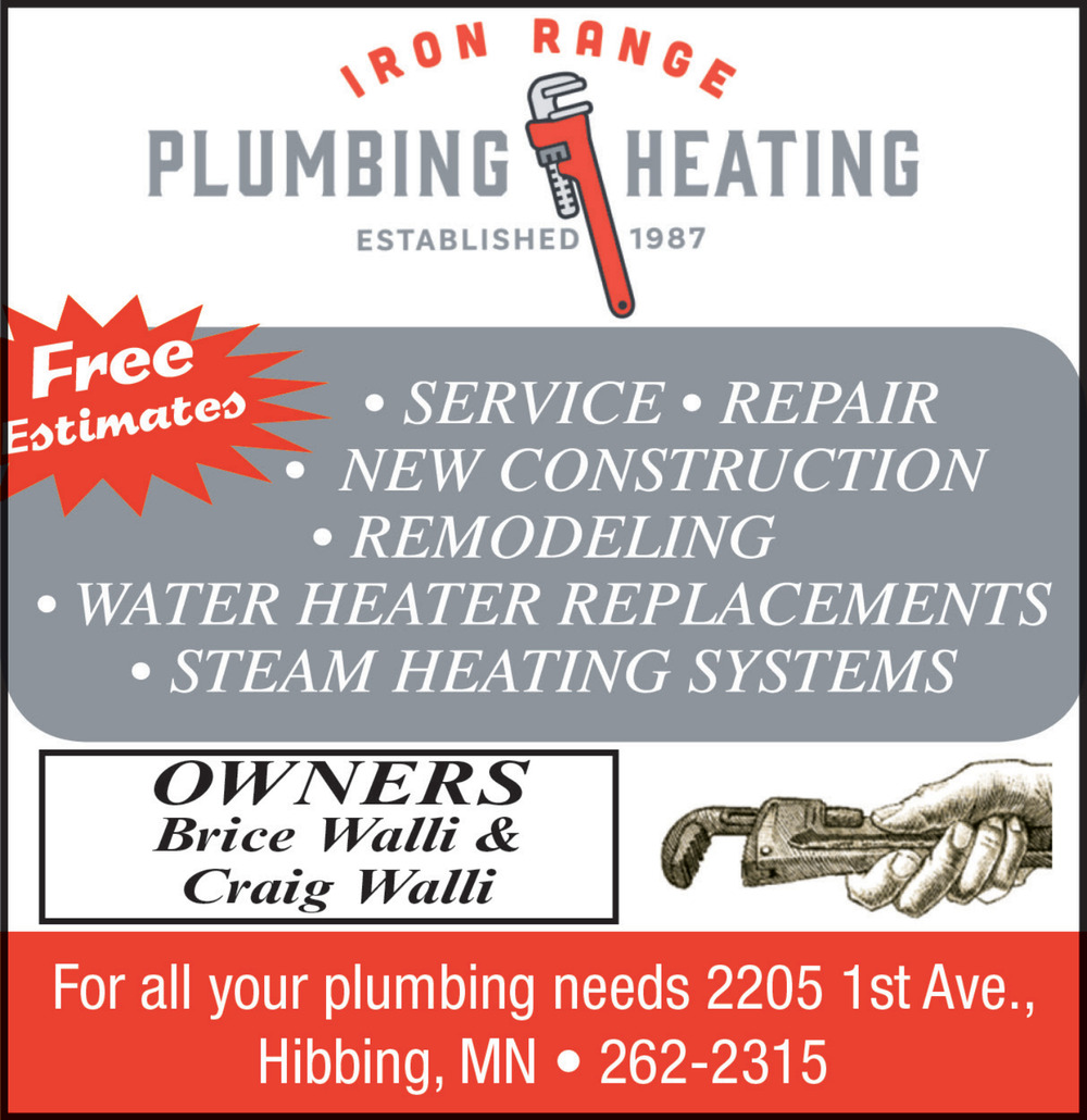 For All Your Plumbing Needs, Iron Range Plumbing & Heating Inc, Hibbing, MN