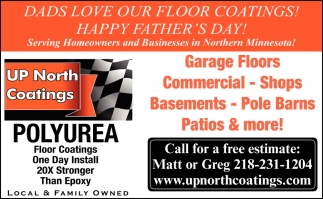 Dads Love Our Floor Coatings! Happy Father's Day!