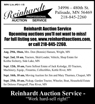 Upcoming Auctions You'll Not Want To Miss!