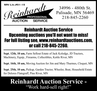 Upcoming Auctions You'll Not Want To Miss!