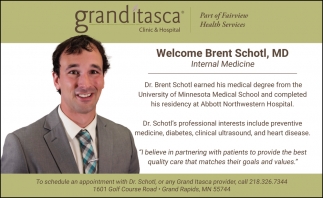 Welcome Brent Schotl, MD