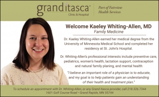 Welcome Kaeley Whiting-Alien, MD