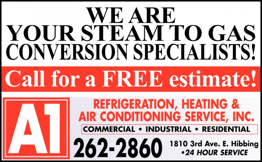 We Are Your Steam To Gas Conversion Specialists!