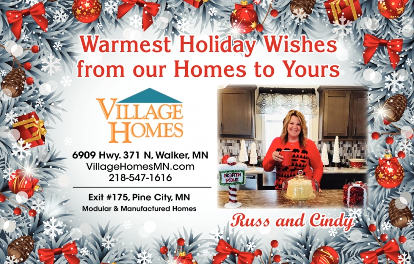 Warmest Holiday Wishes From Our Homes To Yours