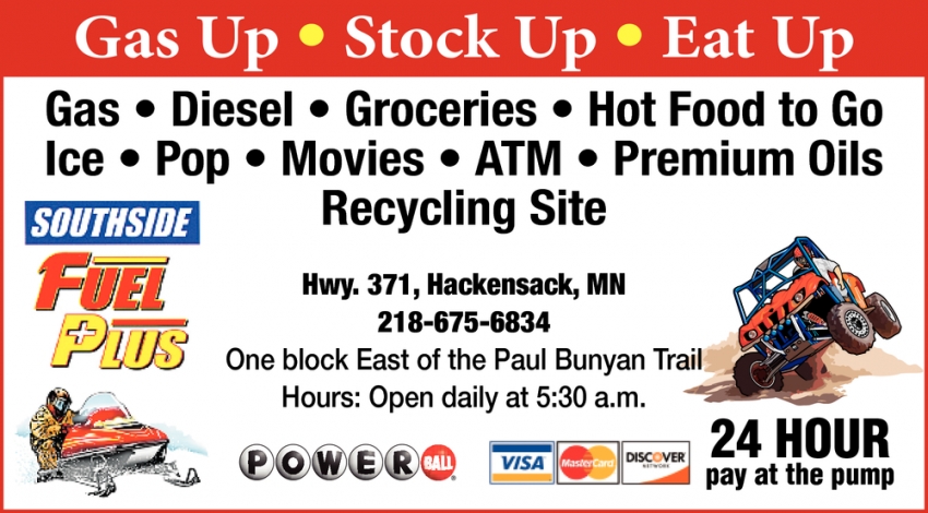 Gas Up - Stock Up - Eat Up