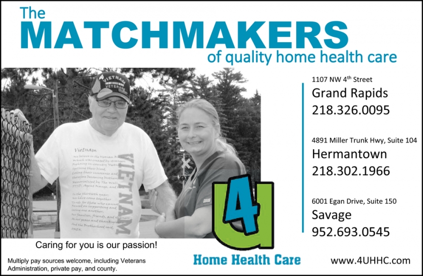 The Matchmakers Of Quality Home Health Care