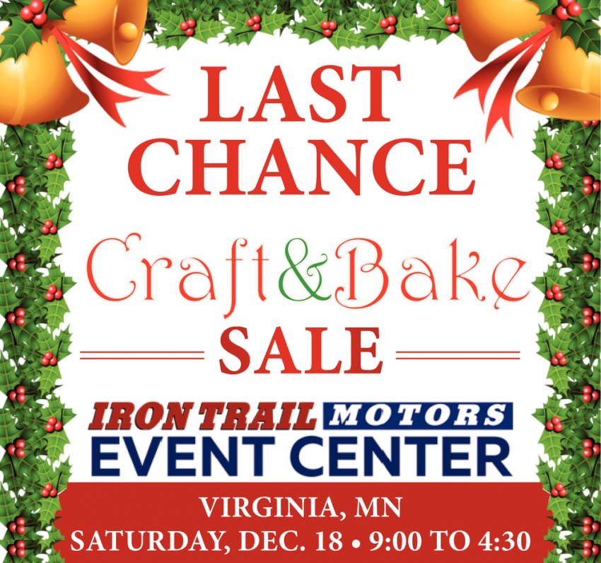 Last Chance Craft & Bake Sale