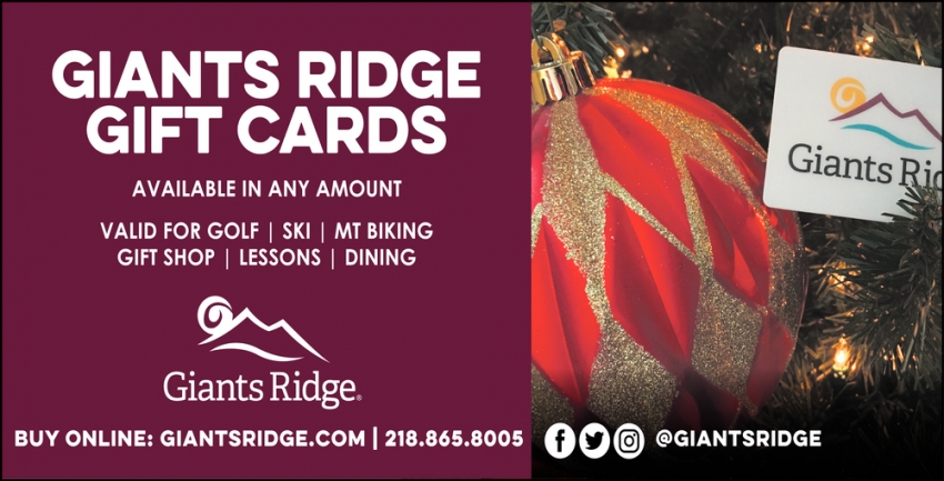 Giants Ridge Gift Cards