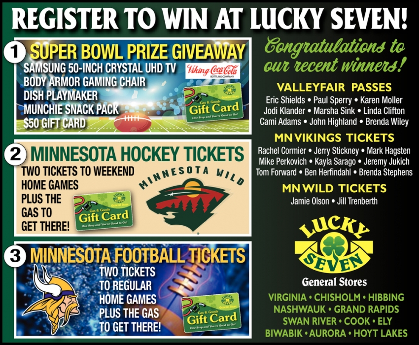 Register To Win At Lucky Seven!