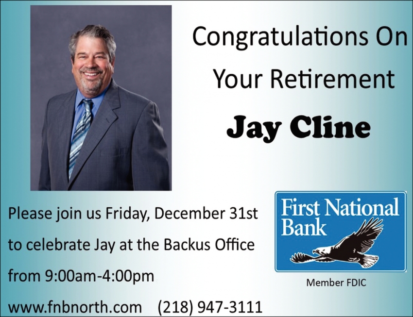 Congratulations On Your Retirement Jay Cline