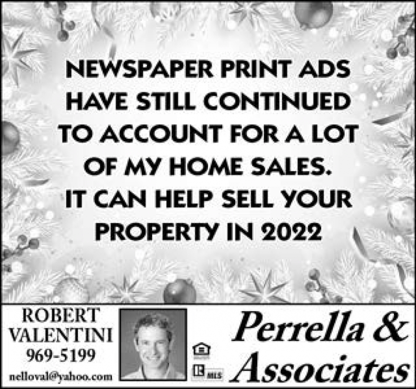 Newspaper Print Ads Have Still Continued to Account for a Lot of My Home Sales