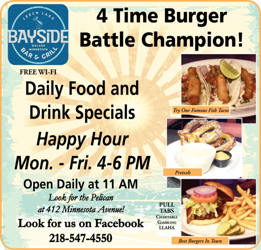 4 Time Burger Battle Champion!