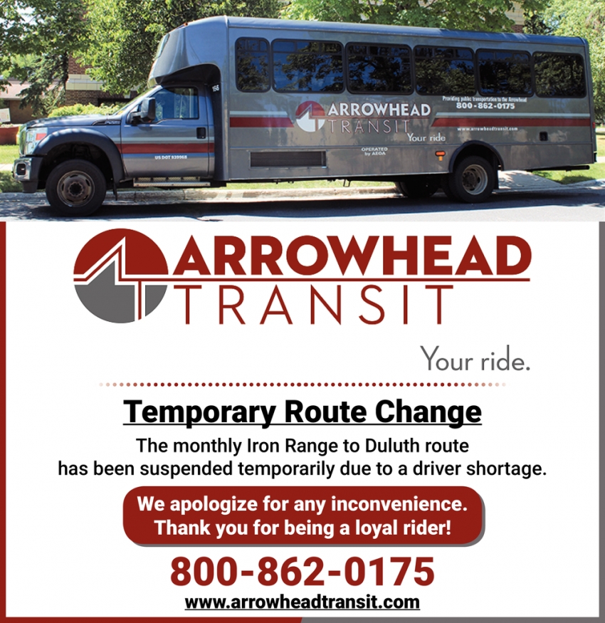 Temporary Route Change