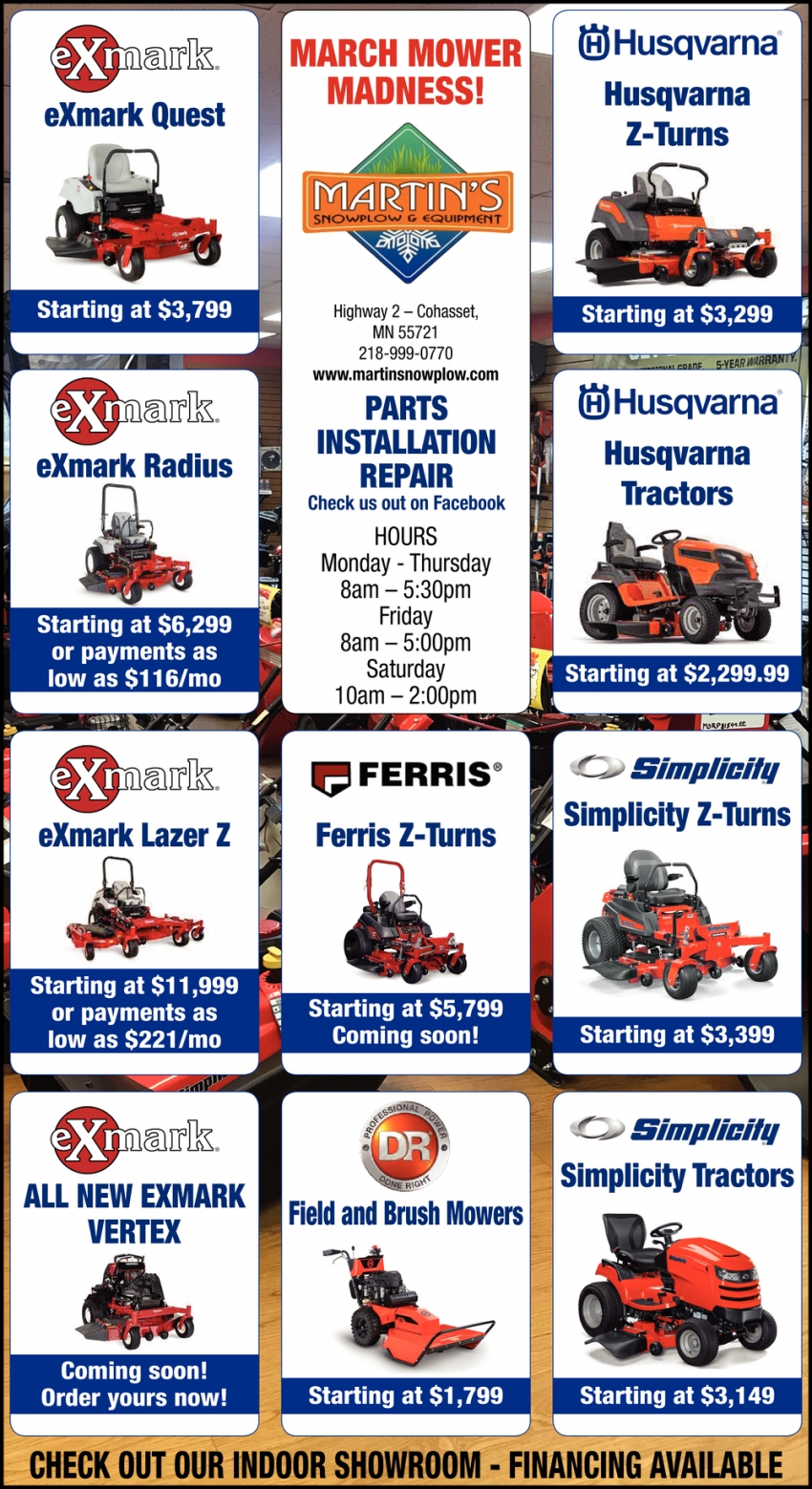 March Mower Madness!