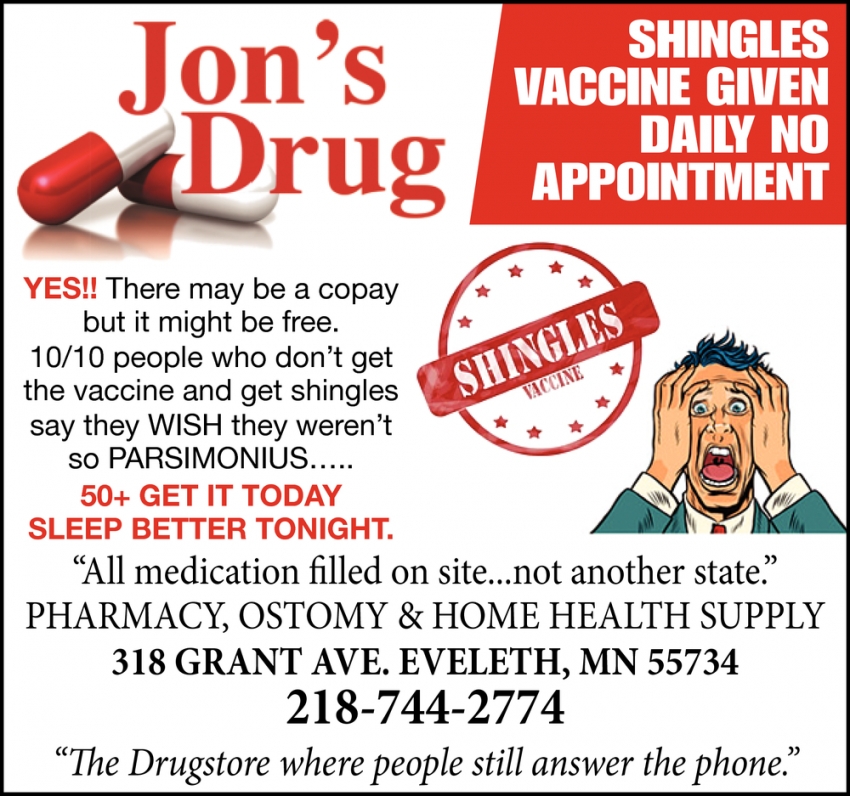 Shingles Vaccine Given Daily No Appointment