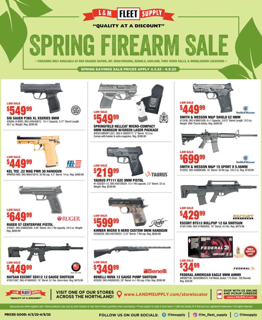 Spring Firearm Sale