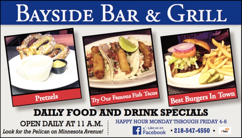 Daily Food And Drink Specials