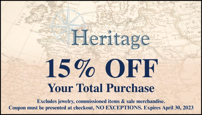15% OFF Your Total Purchase